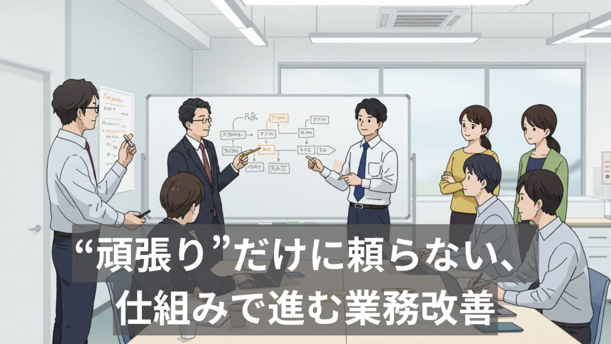 「業務改善が進まない」原因は“設計者不在”だった──現場が動く組織のつくり方